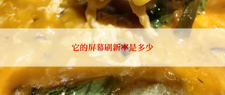 它的屏幕刷新率是多少