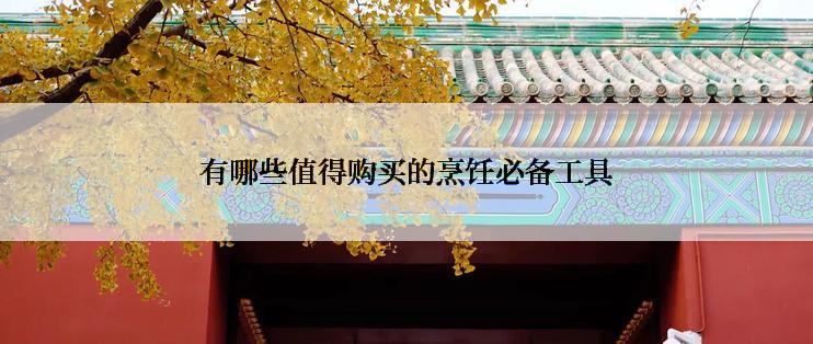 有哪些值得购买的烹饪必备工具