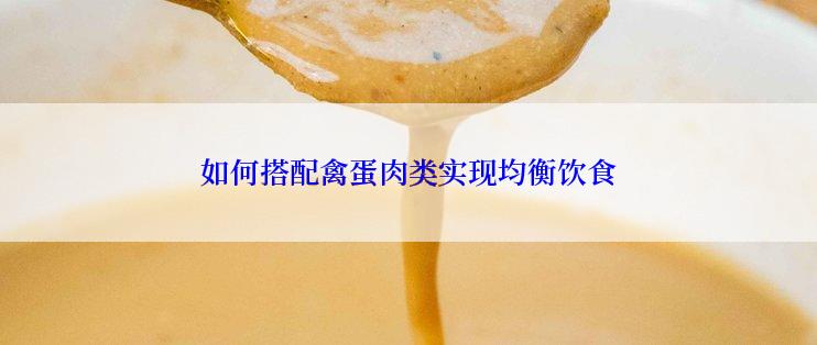 如何搭配禽蛋肉类实现均衡饮食