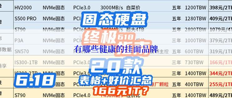 有哪些健康的挂面品牌
