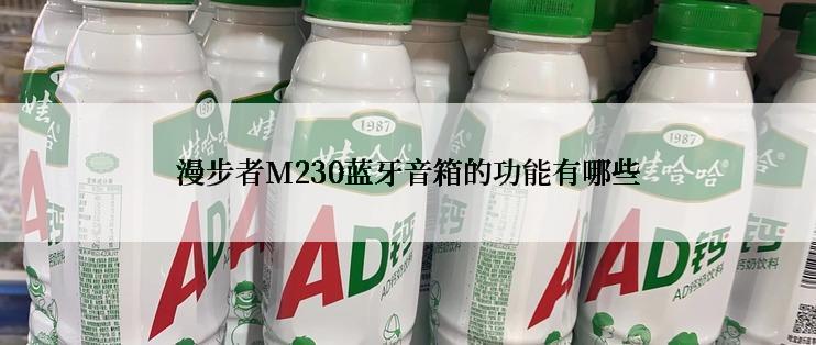 漫步者M230蓝牙音箱的功能有哪些