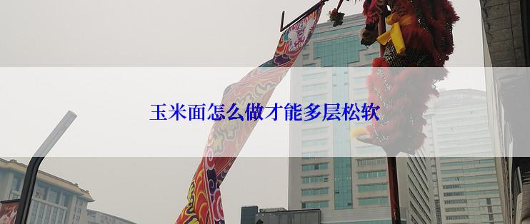 玉米面怎么做才能多层松软
