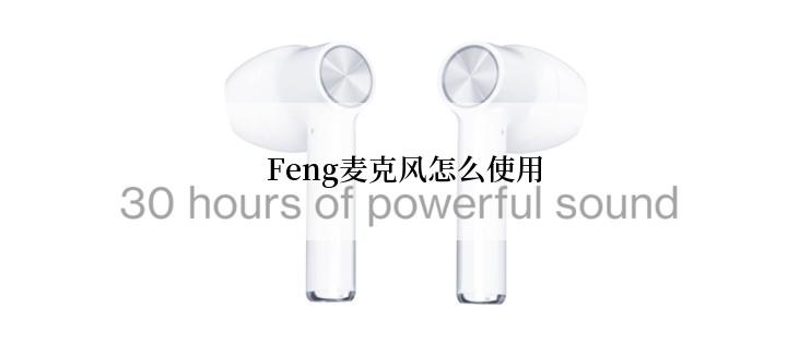 Feng麦克风怎么使用