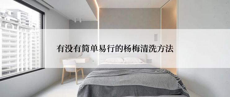 有没有简单易行的杨梅清洗方法