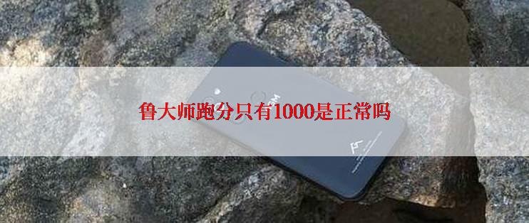 鲁大师跑分只有1000是正常吗