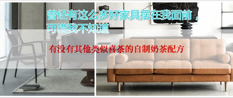 有没有其他类似喜茶的自制奶茶配方