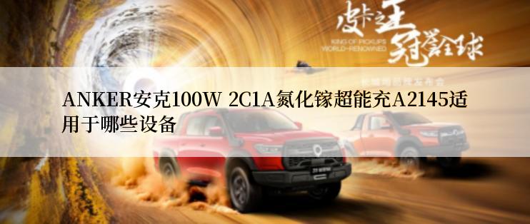 ANKER安克100W 2C1A氮化镓超能充A2145适用于哪些设备