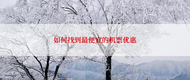 如何找到最便宜的机票优惠