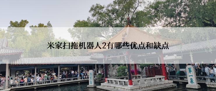 米家扫拖机器人2有哪些优点和缺点