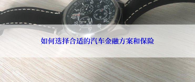 如何选择合适的汽车金融方案和保险