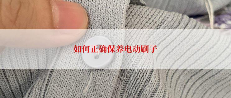 如何正确保养电动刷子