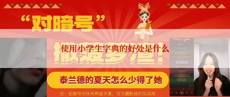 使用小学生字典的好处是什么