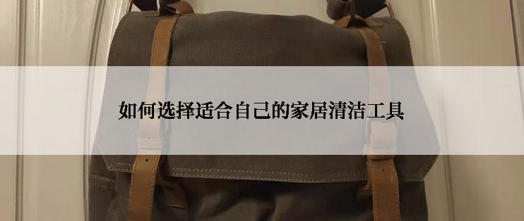 如何选择适合自己的家居清洁工具