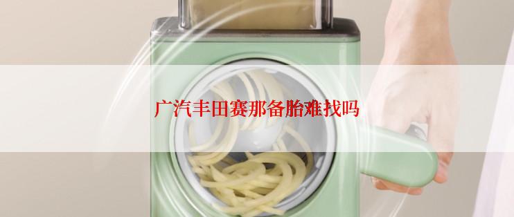 广汽丰田赛那备胎难找吗