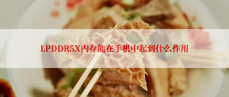 LPDDR5X内存能在手机中起到什么作用
