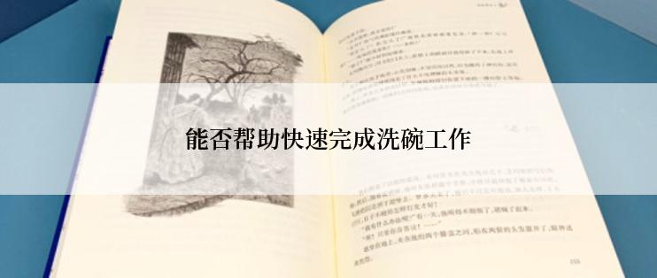 能否帮助快速完成洗碗工作