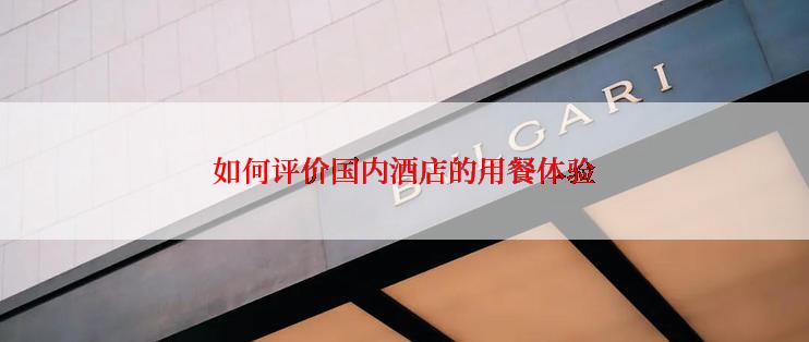 如何评价国内酒店的用餐体验