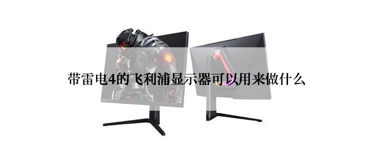 带雷电4的飞利浦显示器可以用来做什么