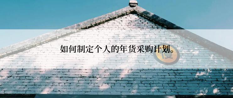 如何制定个人的年货采购计划。