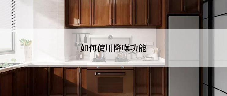如何使用降噪功能
