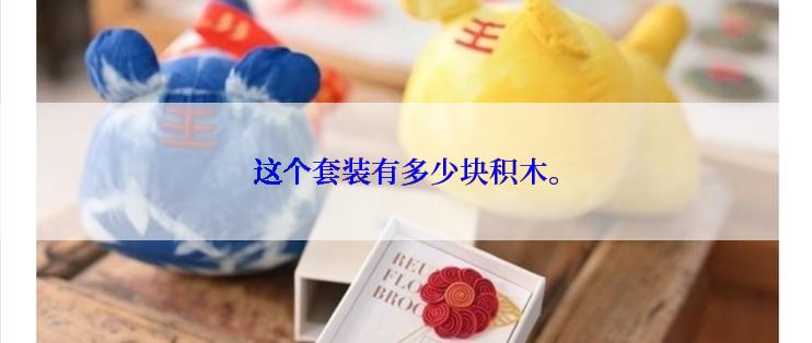 这个套装有多少块积木。