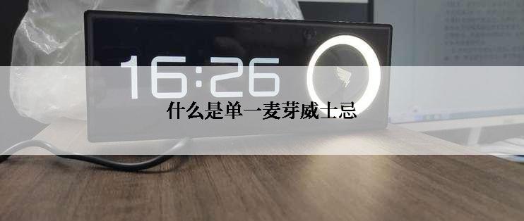 什么是单一麦芽威士忌