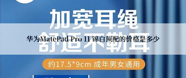 华为MatePad Pro 11 锦白顶配的价格是多少