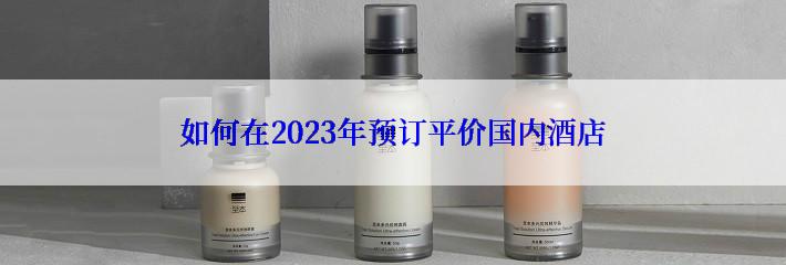 如何在2023年预订平价国内酒店