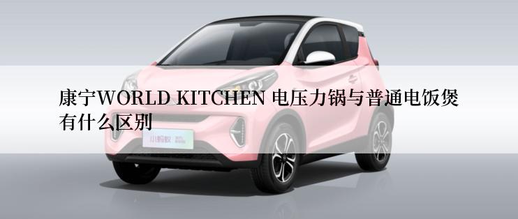 康宁WORLD KITCHEN 电压力锅与普通电饭煲有什么区别
