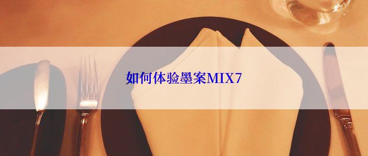 如何体验墨案MIX7