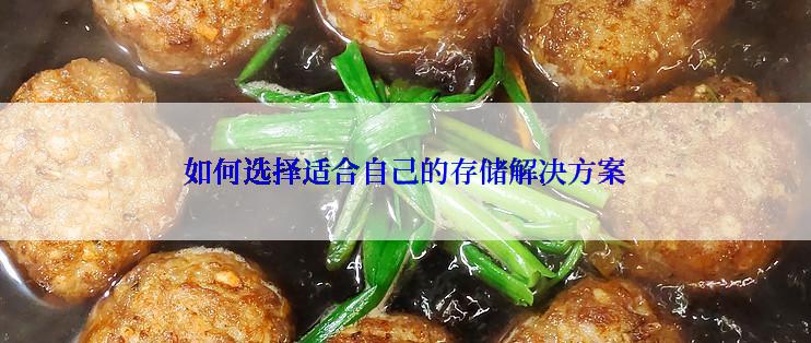 如何选择适合自己的存储解决方案