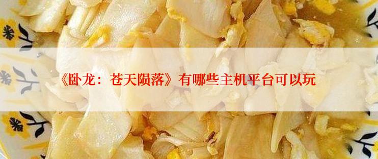《卧龙：苍天陨落》有哪些主机平台可以玩