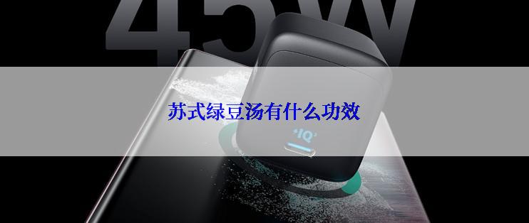 苏式绿豆汤有什么功效