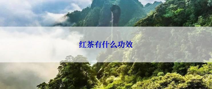 红茶有什么功效