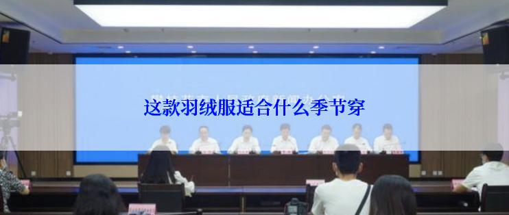 这款羽绒服适合什么季节穿