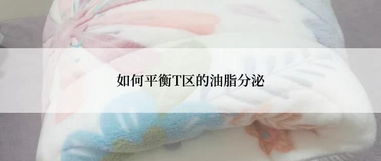 如何平衡T区的油脂分泌