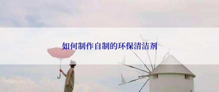 如何制作自制的环保清洁剂