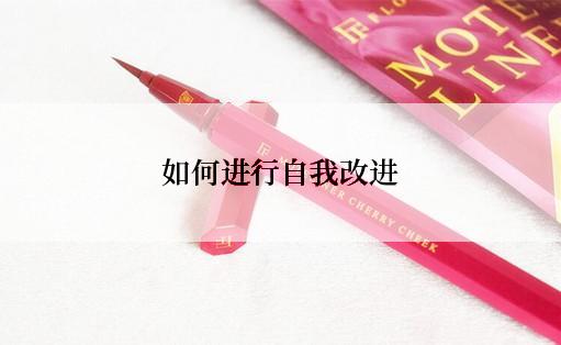 如何进行自我改进