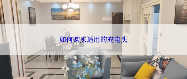 如何购买适用的充电头