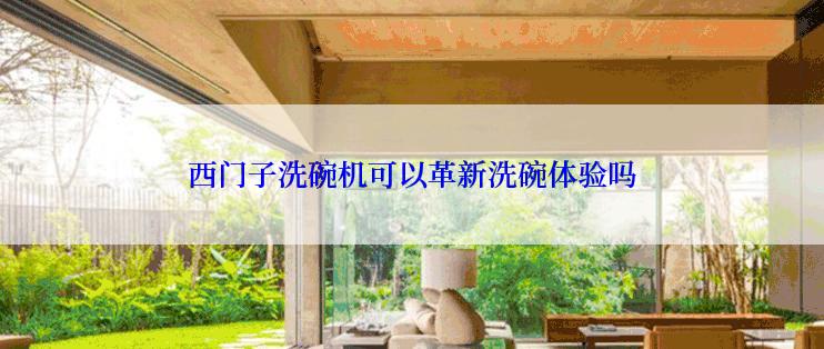 西门子洗碗机可以革新洗碗体验吗