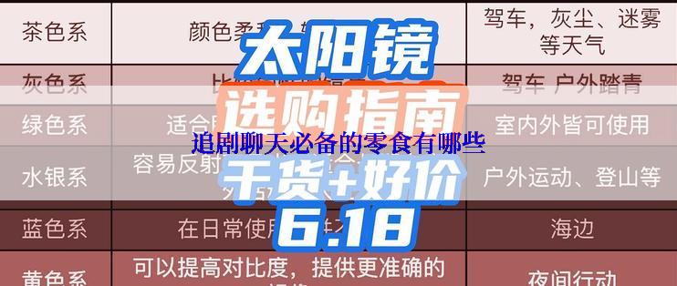 追剧聊天必备的零食有哪些