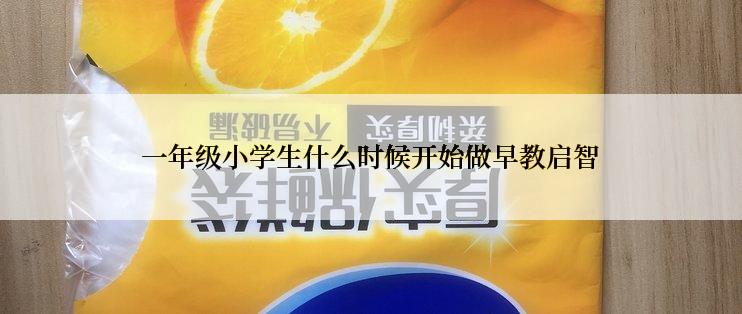 一年级小学生什么时候开始做早教启智