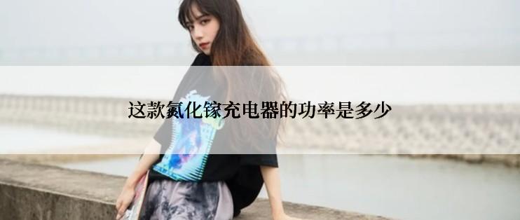 这款氮化镓充电器的功率是多少