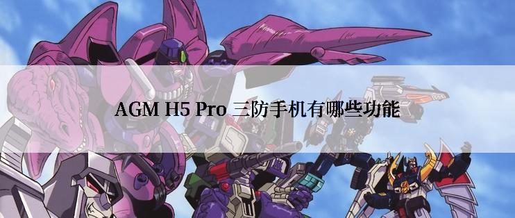 AGM H5 Pro 三防手机有哪些功能
