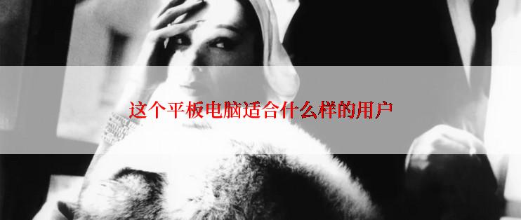 这个平板电脑适合什么样的用户