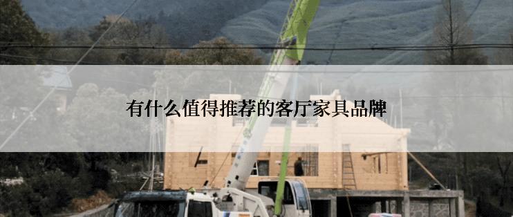 有什么值得推荐的客厅家具品牌