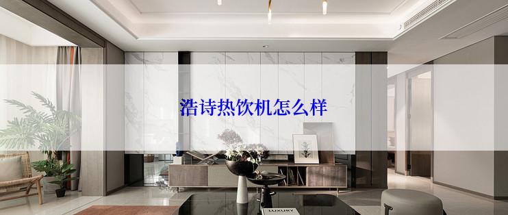 浩诗热饮机怎么样