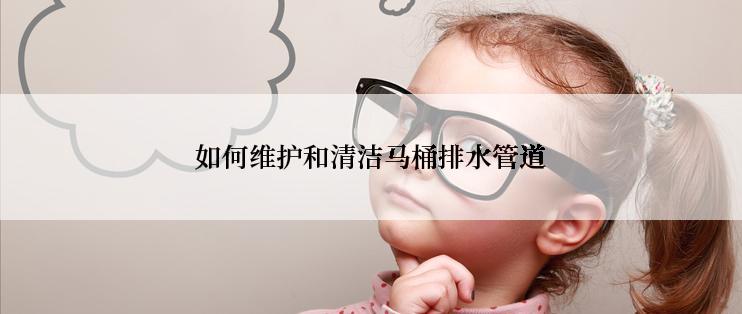 如何维护和清洁马桶排水管道