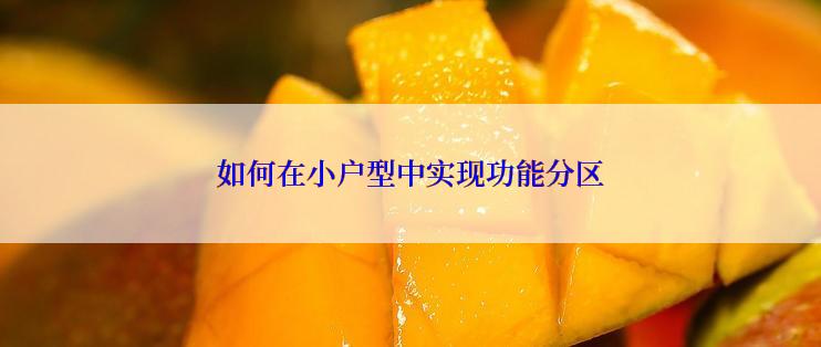 如何在小户型中实现功能分区