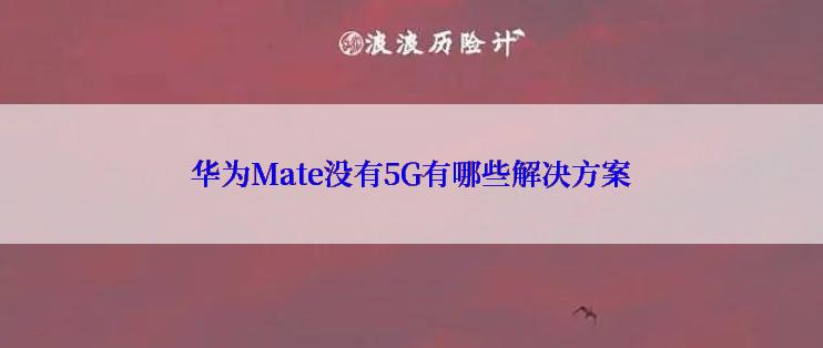华为Mate没有5G有哪些解决方案